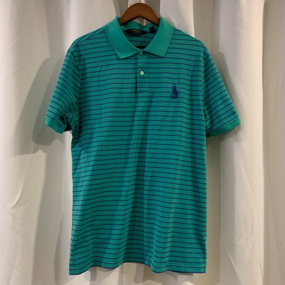 POLO RALPH LAUREN Golf MENS MESH SHIRTS SOLID STRIPED BIG PONY LOGO 2XL